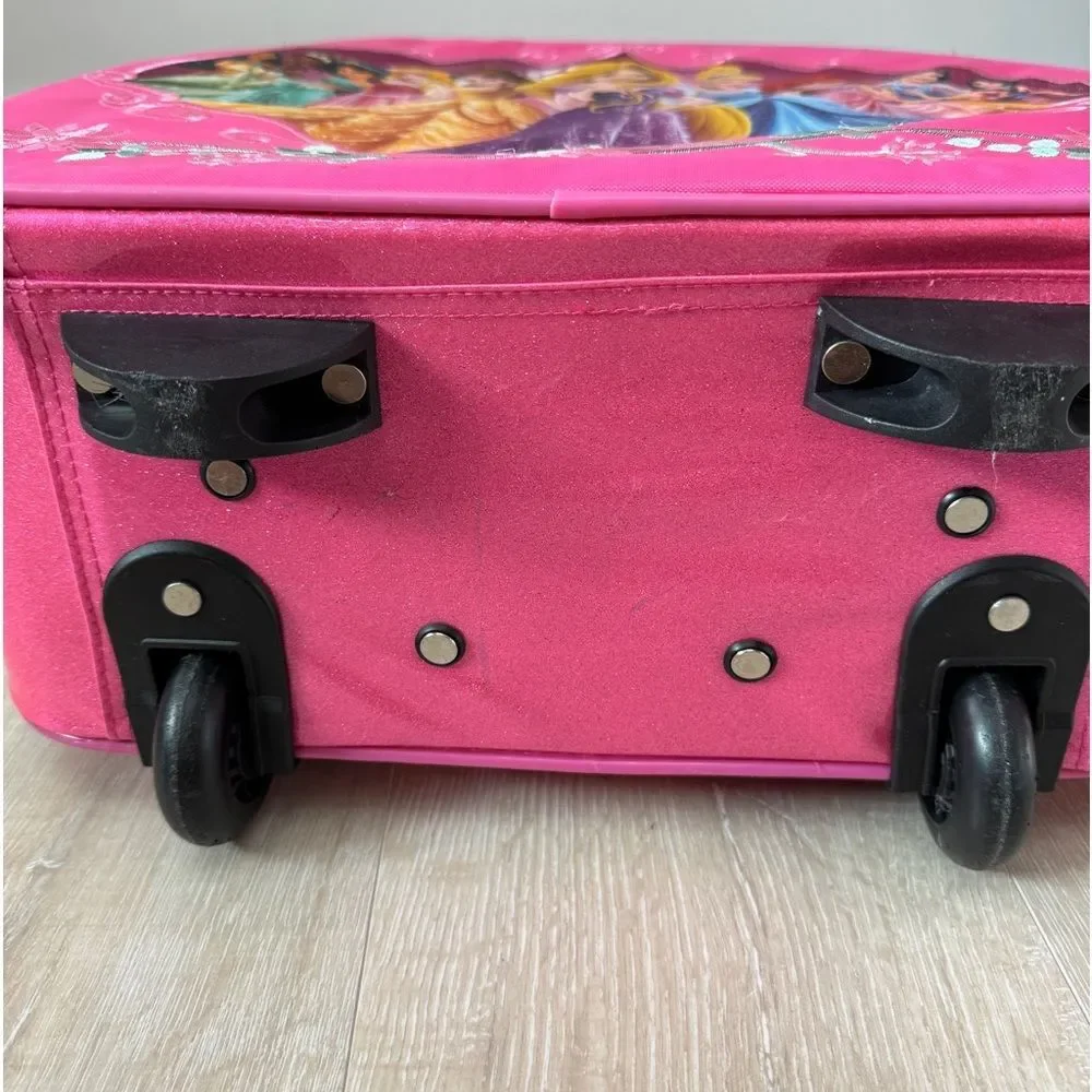 Disney Store Disney Princess Rolling Luggage/Carry-on Suitcase Extending Handle